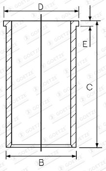 Tuleja cylindrowa Goetze Engine 14-020900-00