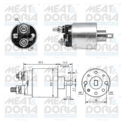 Włącznik elektromagnetyczny, rozrusznik MEAT & DORIA 46292
