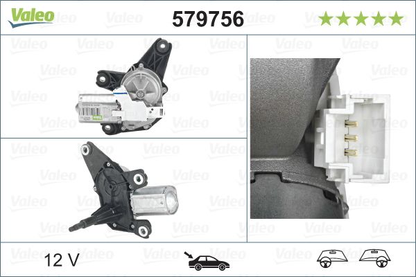 Silnik wycieraczek VALEO 579756