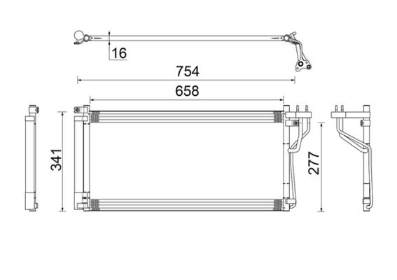 Skraplacz, klimatyzacja MAHLE AC506000S