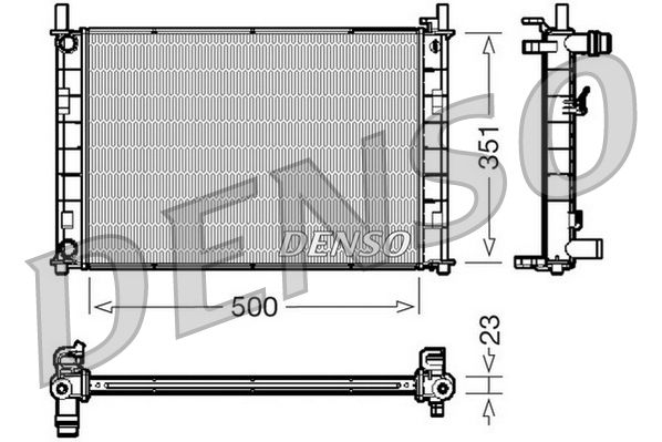 Chłodnica, układ chłodzenia silnika DENSO DRM10046