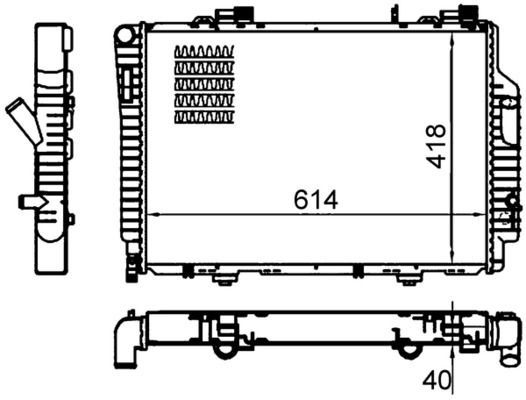 Chłodnica, układ chłodzenia silnika MAHLE cr 485 000s