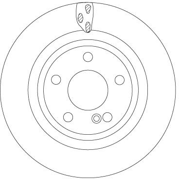 Tarcza hamulcowa TRW DF6887