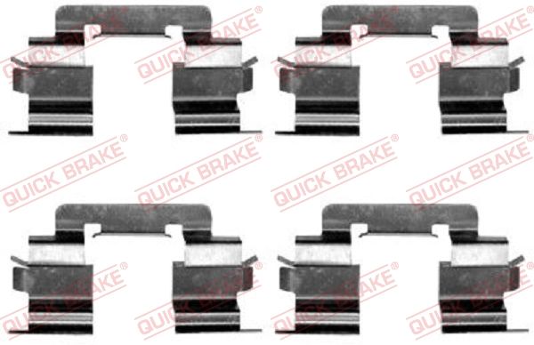 Zestaw akcesoriów, klocki hamulcowe QUICK BRAKE 109-1216