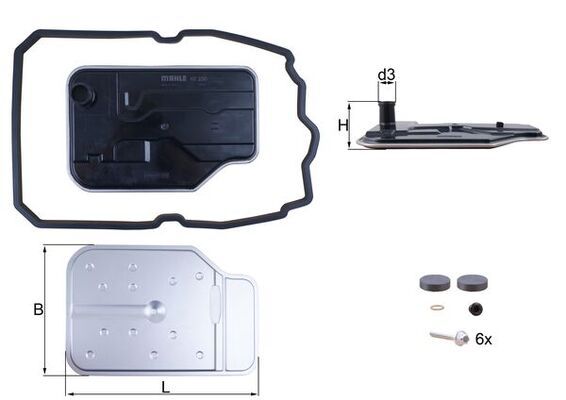 Filtr hydrauliczny, automatyczna skrzynia biegów KNECHT HX 230 KIT