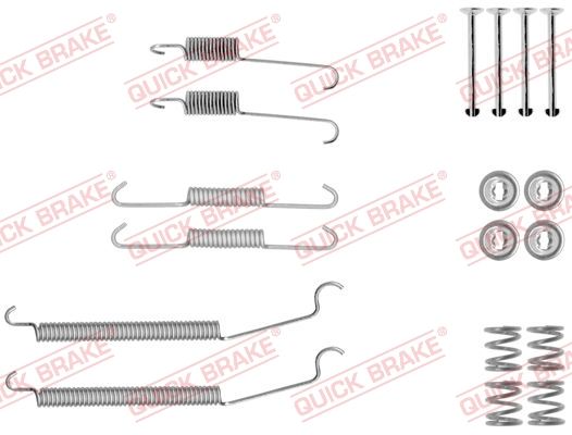 Zestaw akcesoriów, szczęki hamulcowe QUICK BRAKE 105-0039