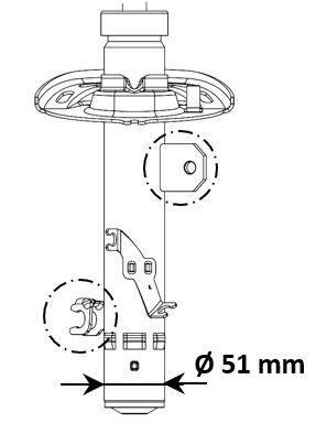 Amortyzator KYB 3338005