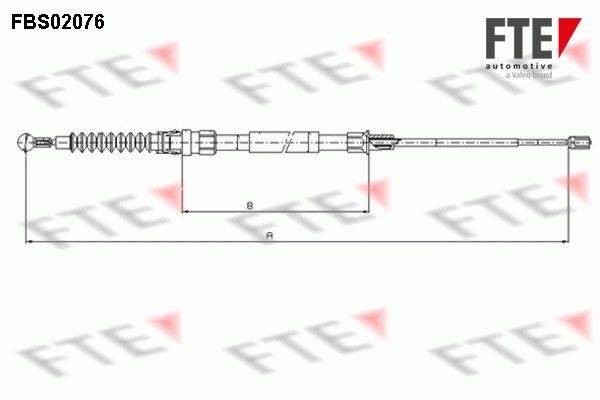 Cięgło, hamulec postojowy FTE FBS02076