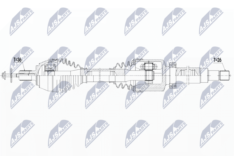 Wał napędowy NTY NPW-VV-125