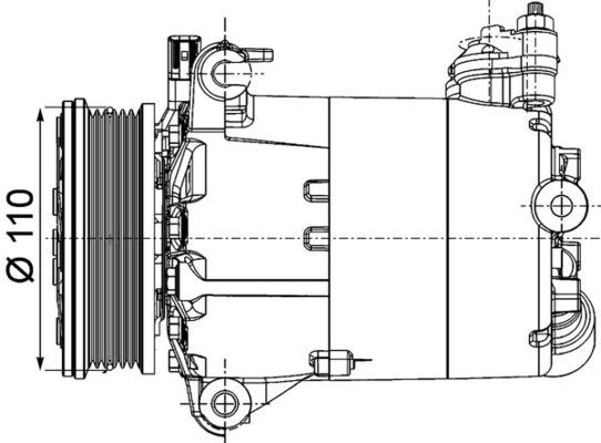 Sprężarka, klimatyzacja MAHLE acp 1357 000p