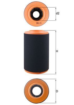 Filtr powietrza KNECHT LX 3353