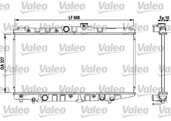 Chłodnica, układ chłodzenia silnika VALEO 730471