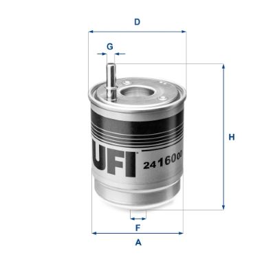 Filtr paliwa UFI 24.160.00