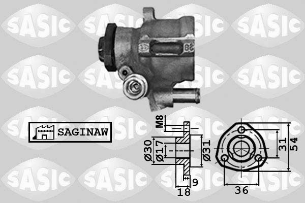 Pompa hydrauliczna, układ kierowniczy SASIC 7076021