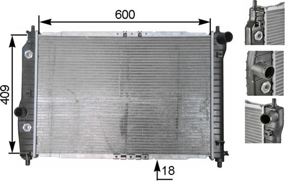 Chłodnica, układ chłodzenia silnika MAHLE CR131000S