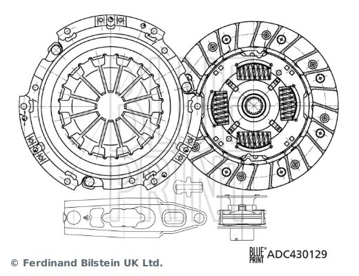 Zestaw sprzęgieł BLUE PRINT ADC430129