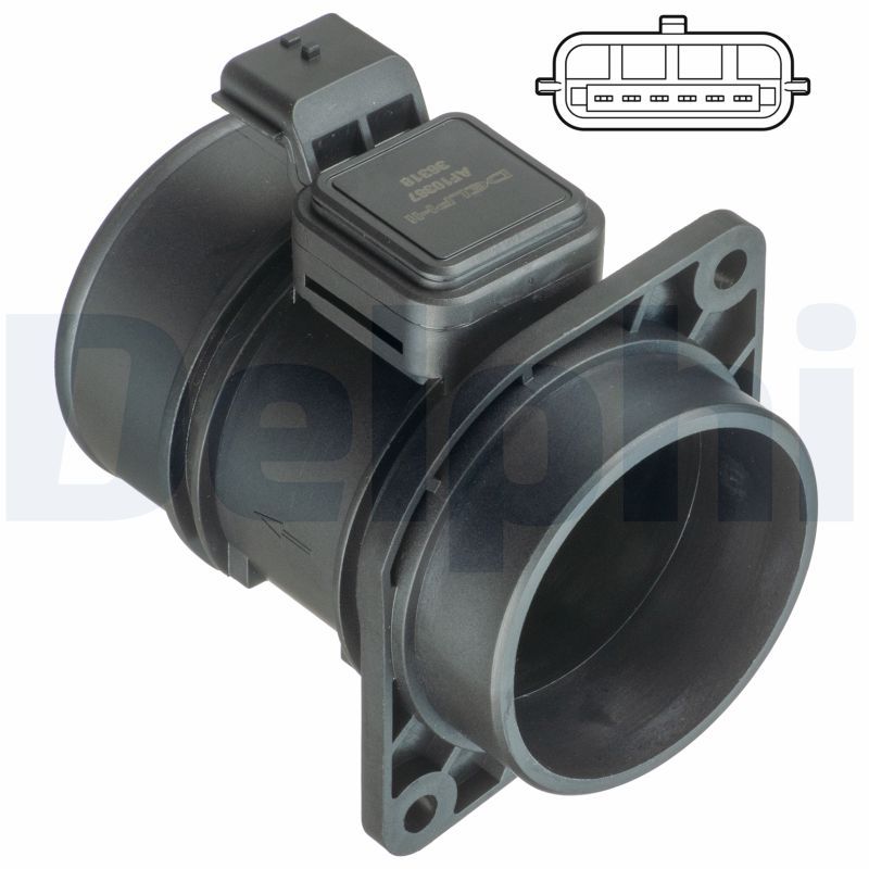 Przepływomierz masowy powietrza DELPHI AF10367-12B1
