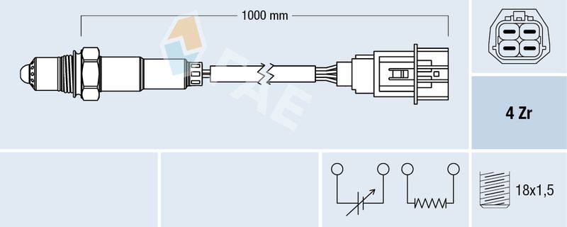Sonda lambda FAE 77605