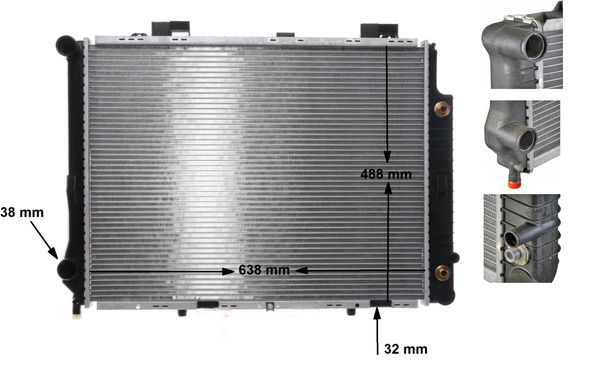 Chłodnica, układ chłodzenia silnika MAHLE cr 634 000s