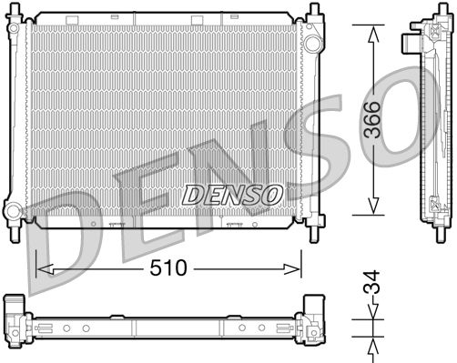 Chłodnica, układ chłodzenia silnika DENSO DRM46037