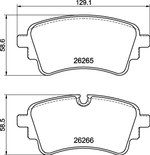 Zestaw klocków hamulcowych, hamulce tarczowe BREMBO P 85 185