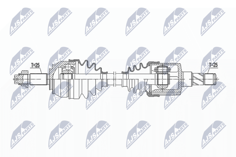 Wał napędowy NTY NPW-FT-043