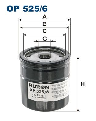 Filtr oleju FILTRON op 525/6