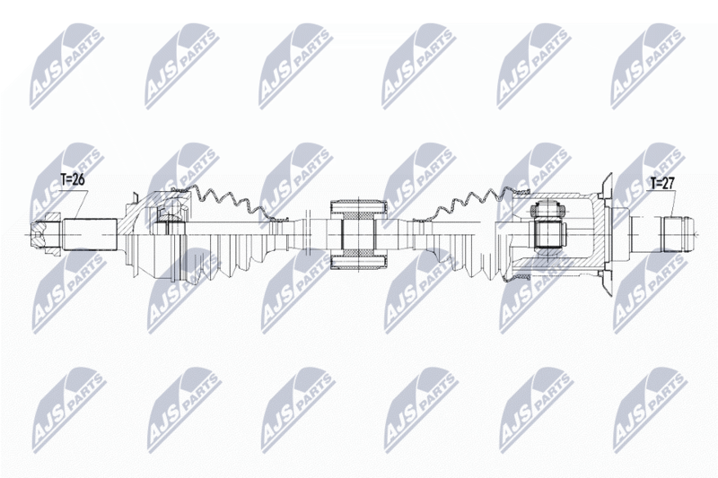 Wał napędowy NTY NPW-BM-105