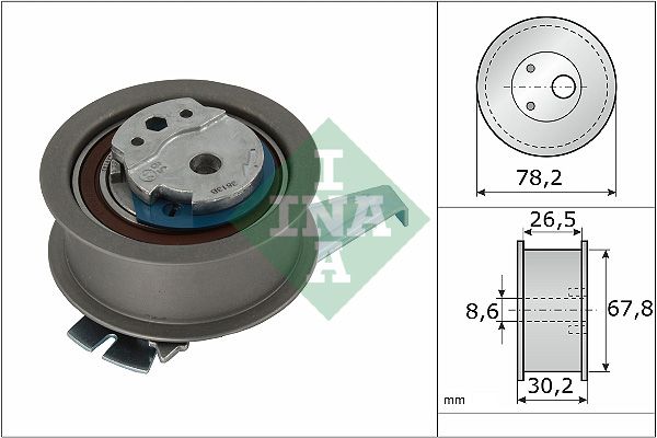 Rolka napinacza, pasek rozrządu INA 531096210