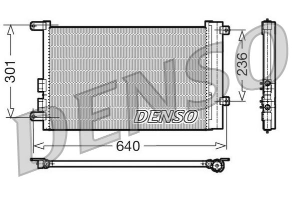 Skraplacz, klimatyzacja DENSO DCN01016