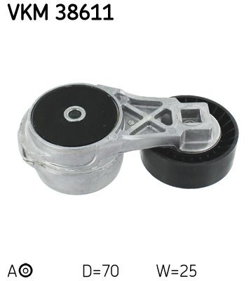 Rolka napinacza, pasek klinowy wielorowkowy SKF VKM 38611