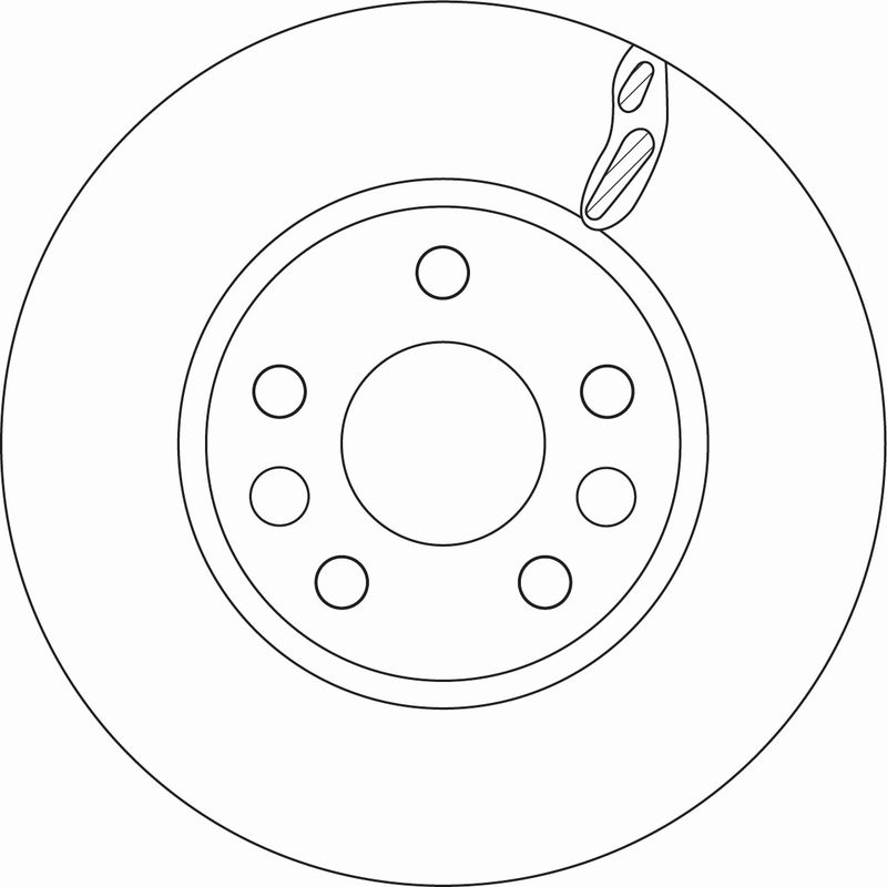 Tarcza hamulcowa TRW DF6546