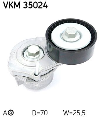 Rolka napinacza, pasek klinowy wielorowkowy SKF VKM 35024