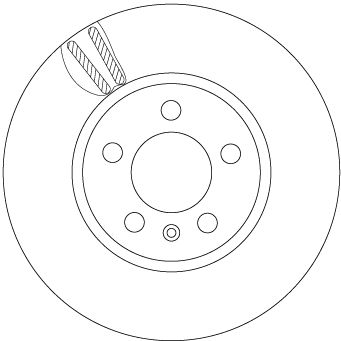 Tarcza hamulcowa TRW DF6964