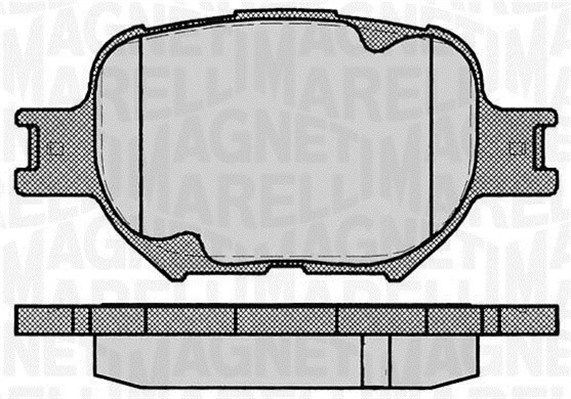 Zestaw klocków hamulcowych, hamulce tarczowe MAGNETI MARELLI 363916060493
