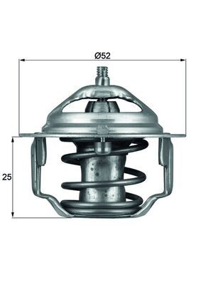 Termostat, płyn chłodzący MAHLE TX6482