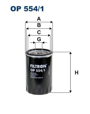 Filtr oleju FILTRON OP 554/1