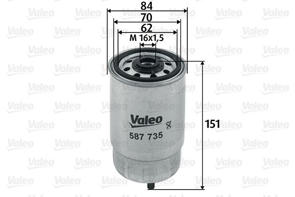Filtr paliwa VALEO 587735