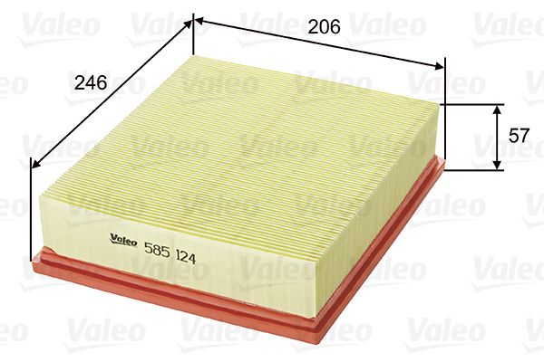 Filtr powietrza VALEO 585124