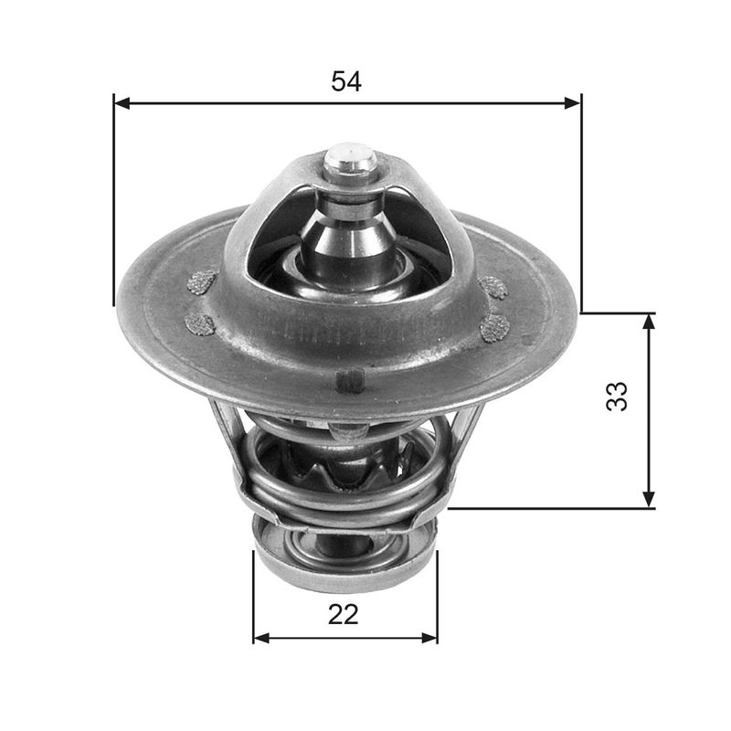 Termostat, płyn chłodzący GATES TH22285G1