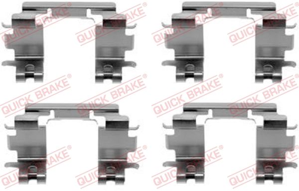 Zestaw akcesoriów, klocki hamulcowe QUICK BRAKE 109-1670