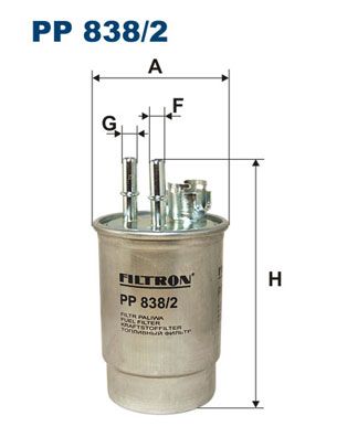 Filtr paliwa FILTRON pp 838/2