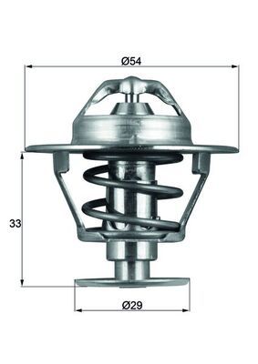 Termostat, płyn chłodzący MAHLE TX8676D
