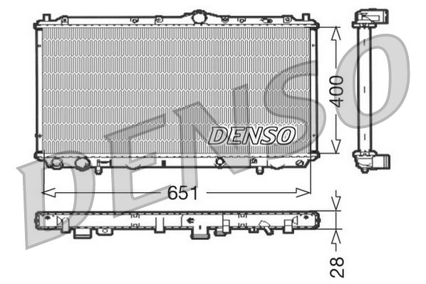 Chłodnica, układ chłodzenia silnika DENSO DRM33060