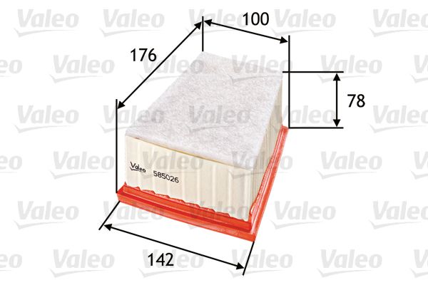 Filtr powietrza VALEO 585026