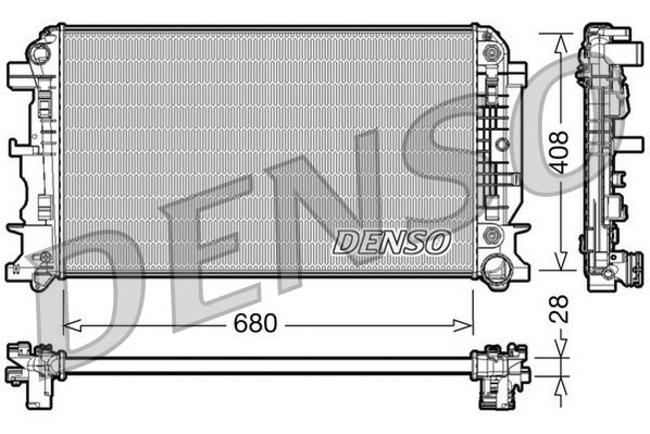 Chłodnica, układ chłodzenia silnika DENSO DRM17044