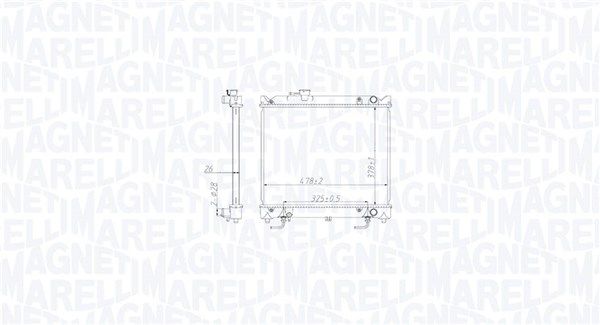 Chłodnica, układ chłodzenia silnika MAGNETI MARELLI 350213213800