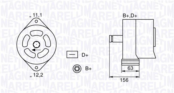 Alternator MAGNETI MARELLI 063320025010