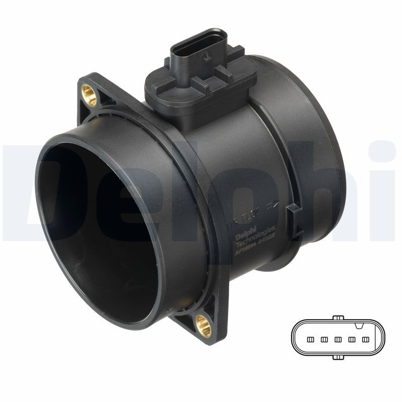 Przepływomierz masowy powietrza DELPHI AF10644-12B1
