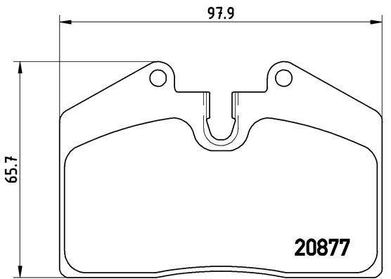 Zestaw klocków hamulcowych, hamulce tarczowe BREMBO P 85 094